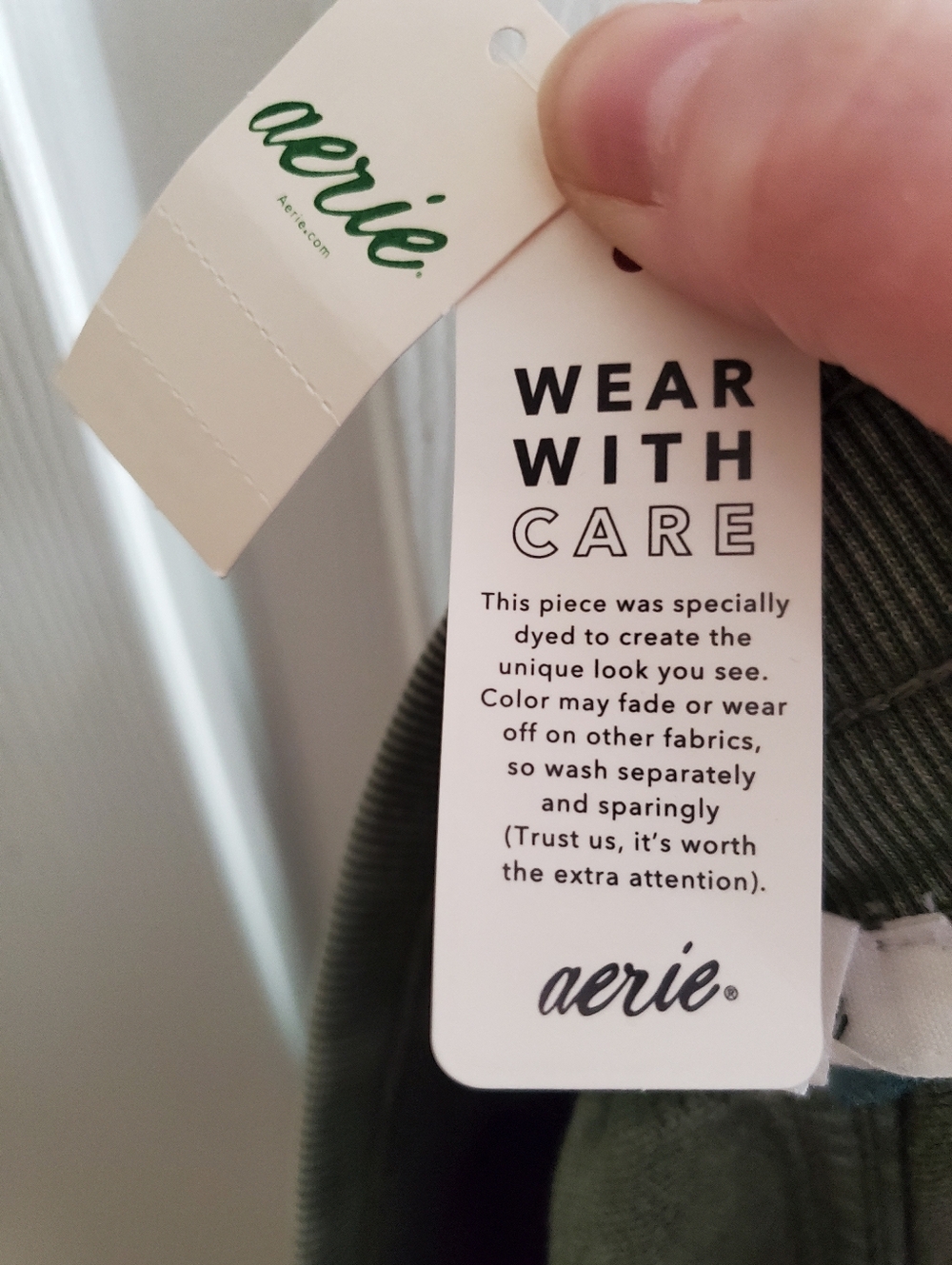 Aerie Soft Landing Trouser In Olive Fun Size XL NWT - Picture 8 of 13